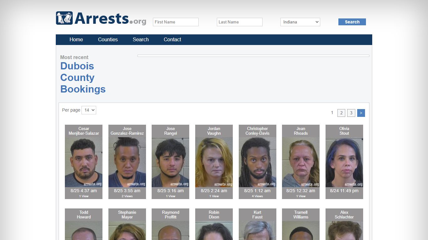 Dubois County Arrests and Inmate Search